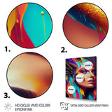 Avant Garde Feather Sensual Portrait II