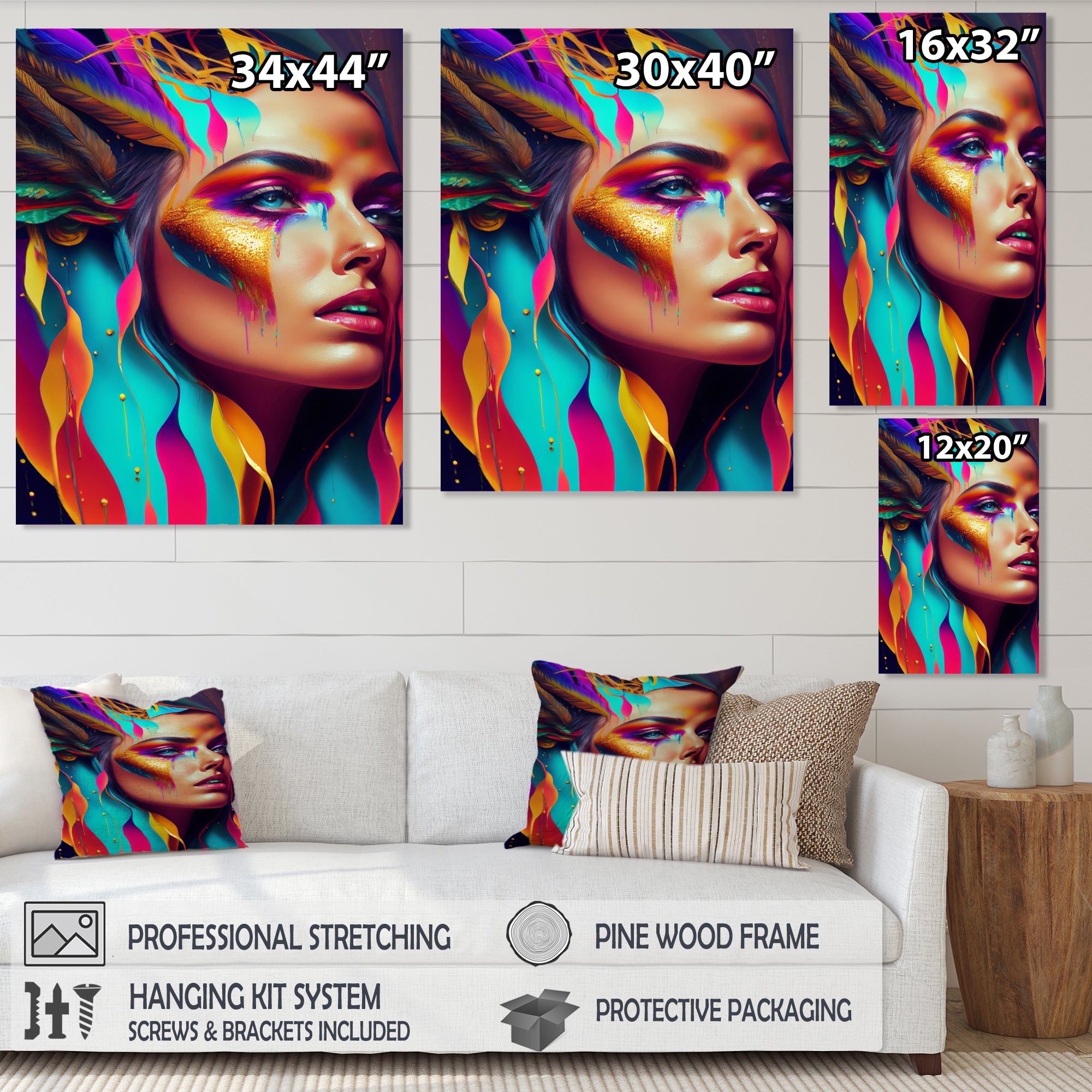 Avant Garde Feather Sensual Portrait II