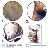 Cute Deer Floral Art I