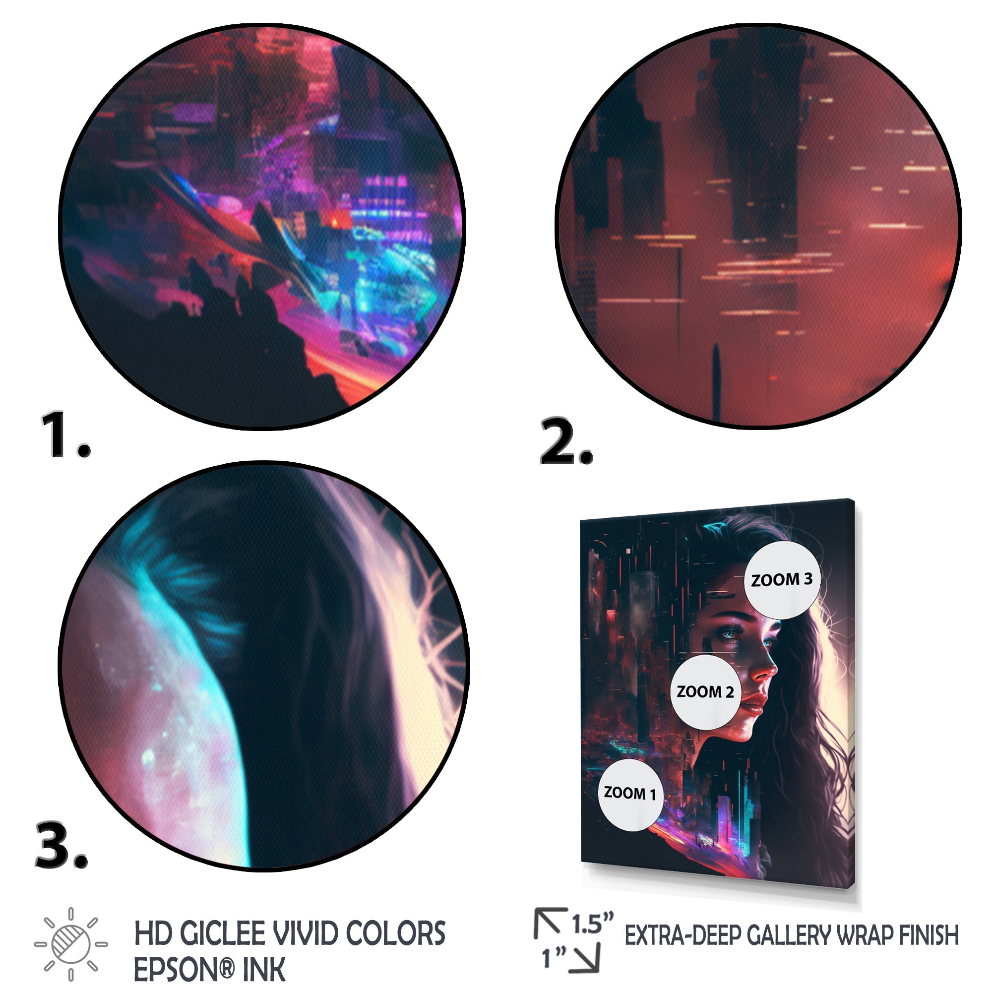 Double Exposure Woman Portrait Sci-Fi I