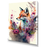 Cute Fox Floral Art II