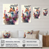 Cute Fox Floral Art II