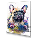 Cute Frenchie Floral Art I
