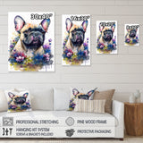 Cute Frenchie Floral Art I
