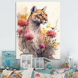 Cute Puma Floral Art III