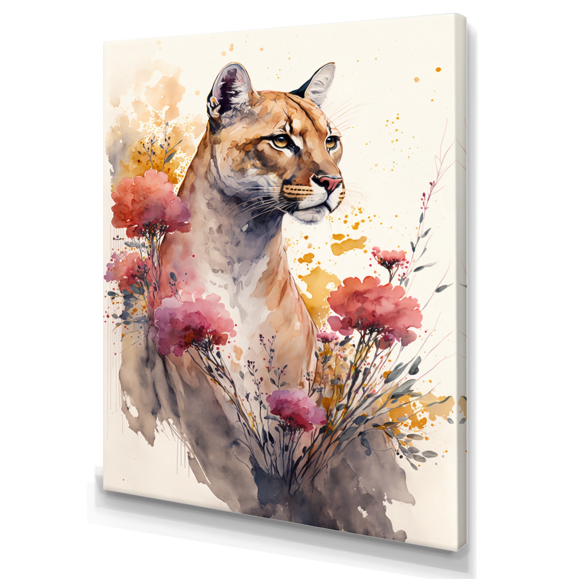 Cute Puma Floral Art III