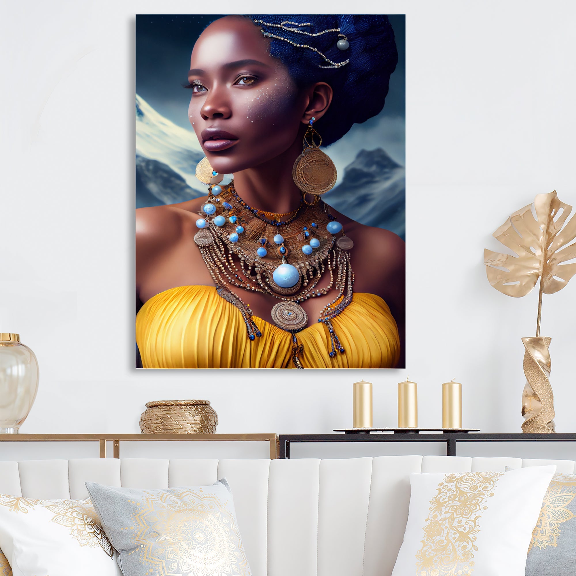 Queen African Woman In Winter