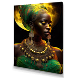 Emerald Queen African Woman Under Moon III