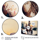 Western Cowboy Riding A Horse II