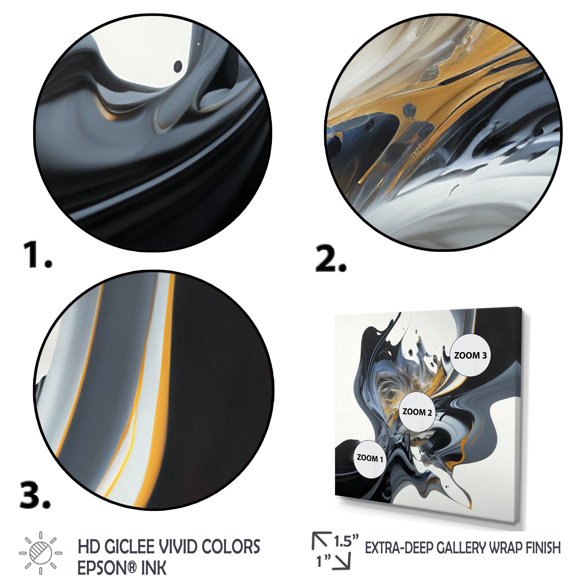 Bright Blue Smooth Abstract II