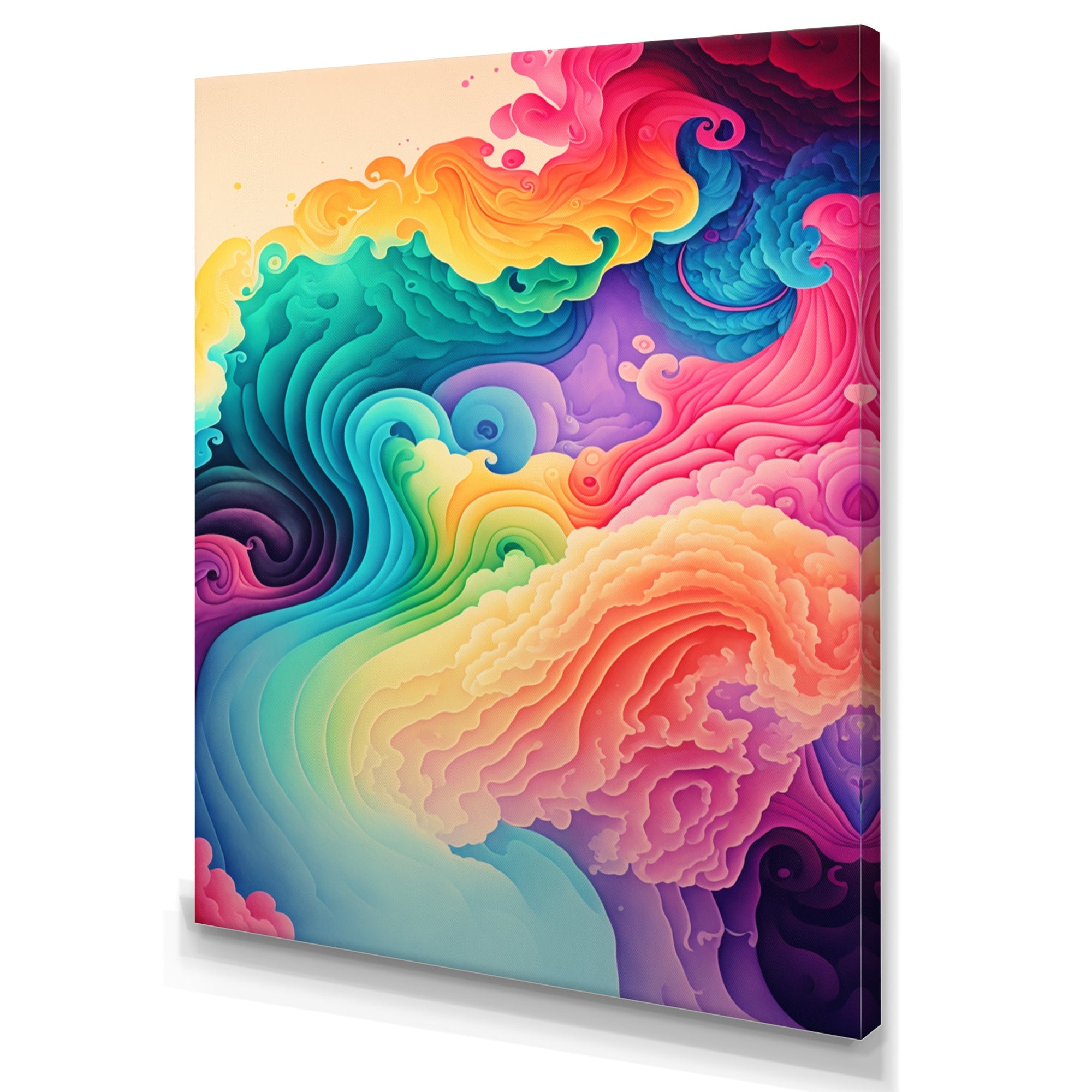 Multicolor Swirly Clouds I