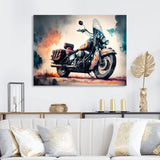 Motorcycle Parked In The Desert I