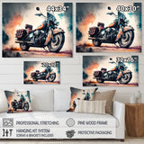 Motorcycle Parked In The Desert I