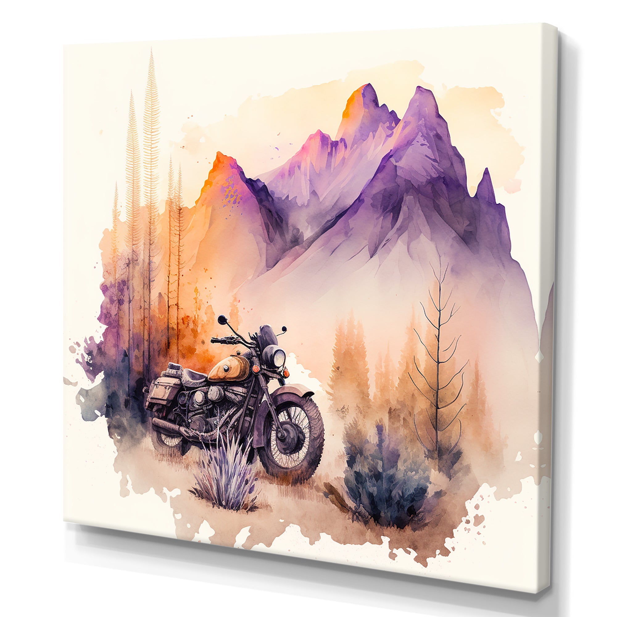 Motorcycle Parked In The Desert IV