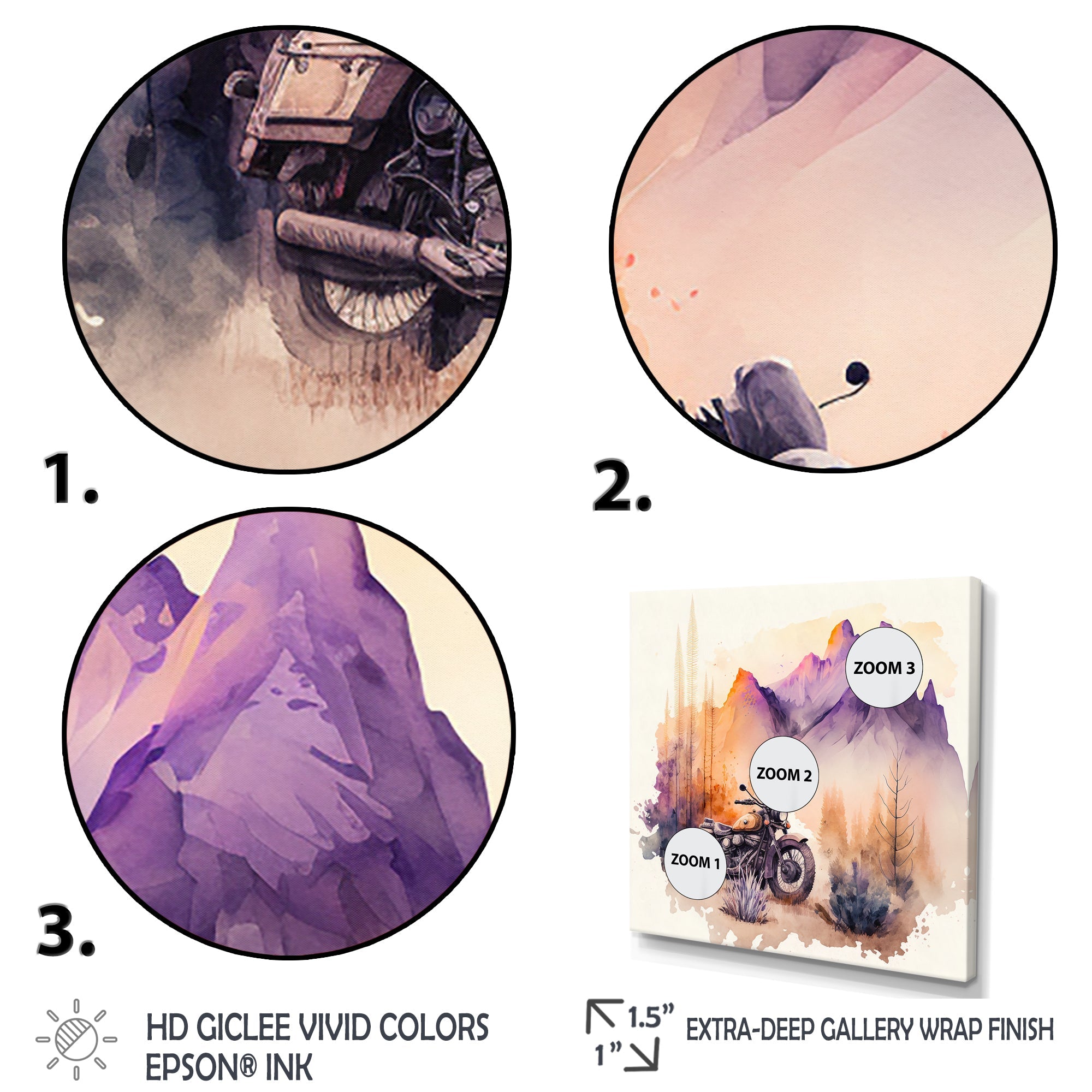 Motorcycle Parked In The Desert IV