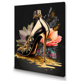 Black And Gold High Heel Shoe I