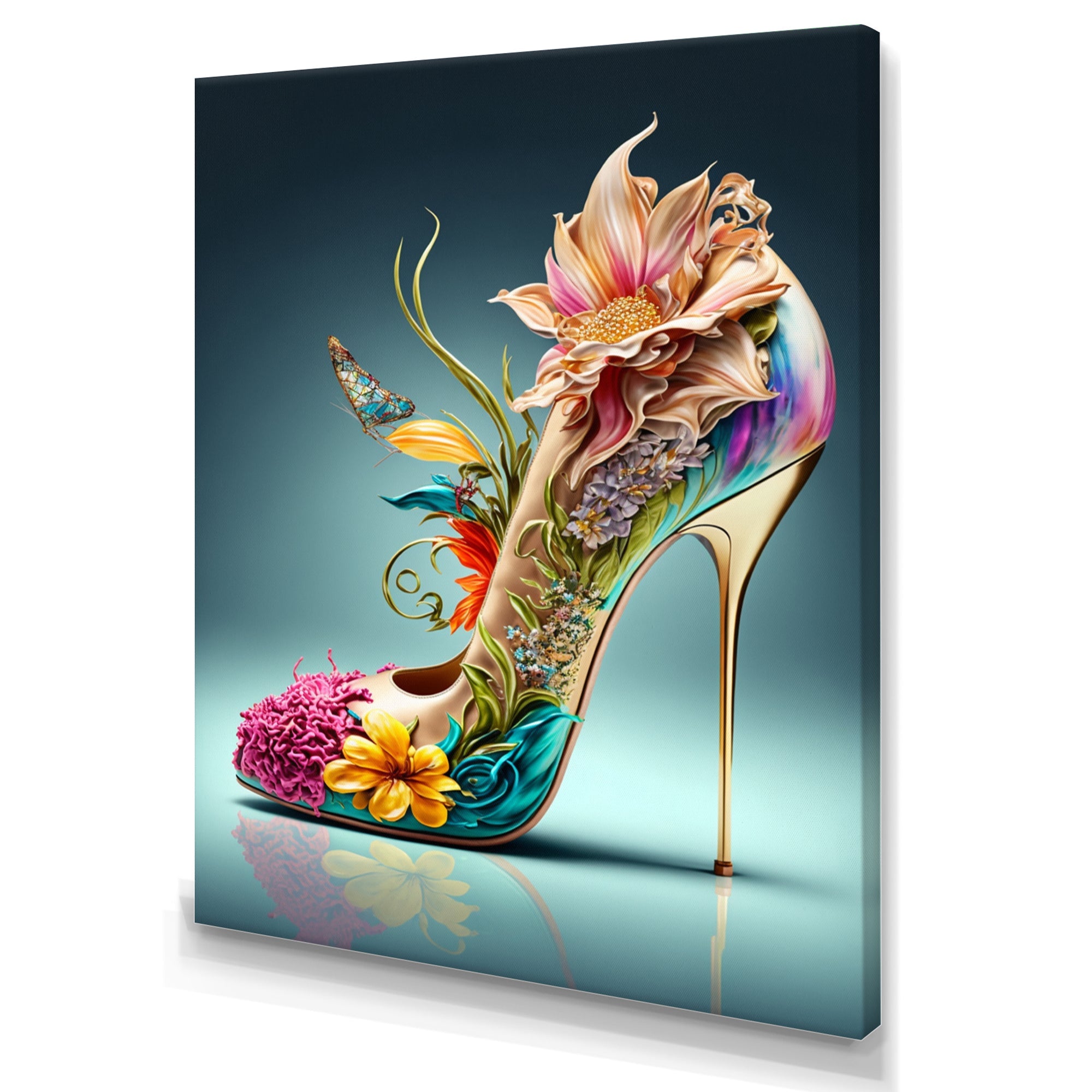 Blue Floral Hight Heels III