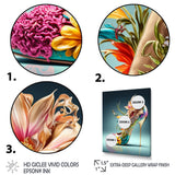 Blue Floral Hight Heels III