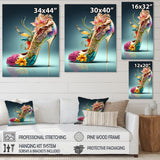 Blue Floral Hight Heels III