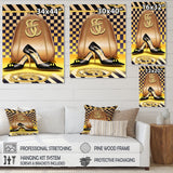 Retro Art Deco High Heel Shoe V