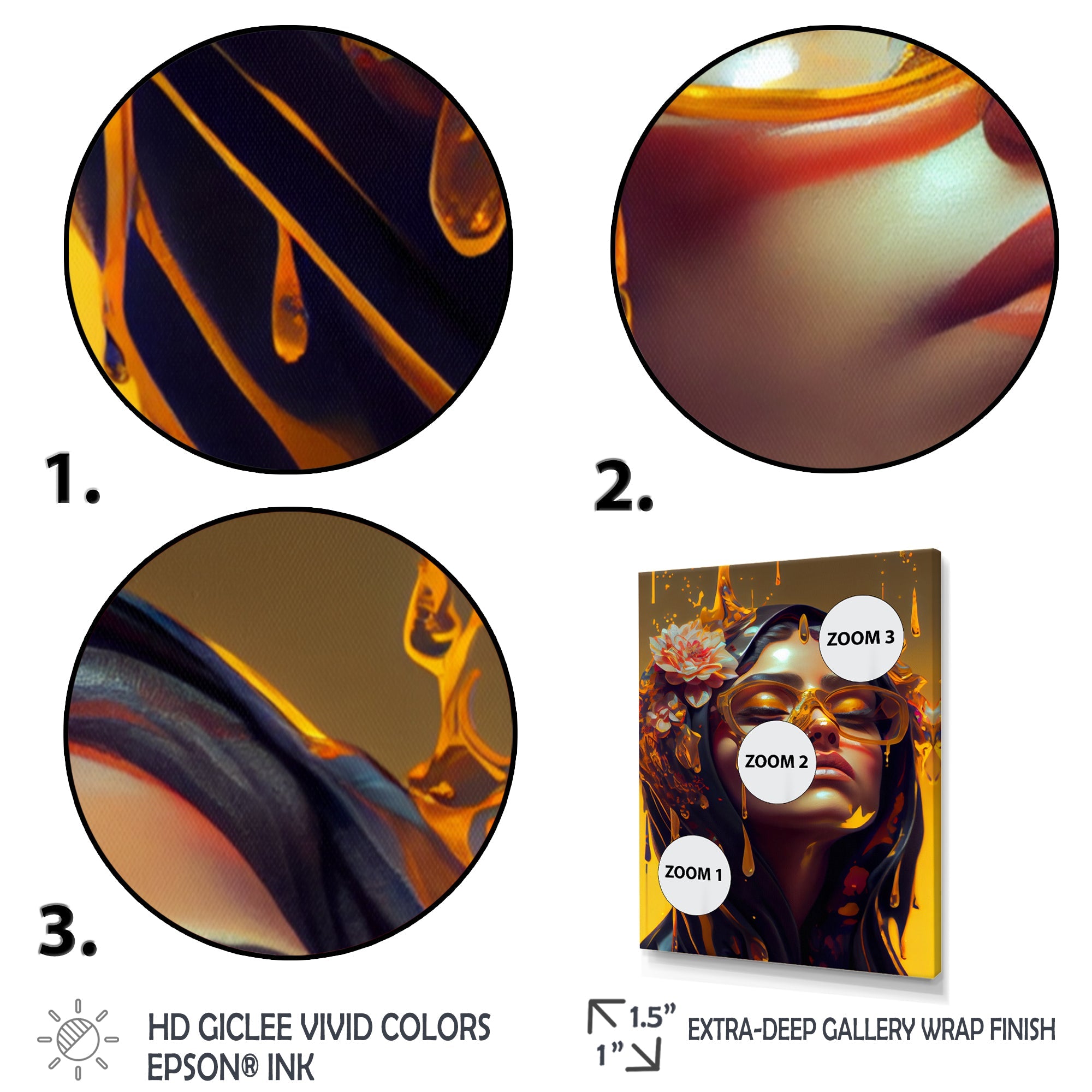 Stylish Arabic Woman With Floral Hijab III