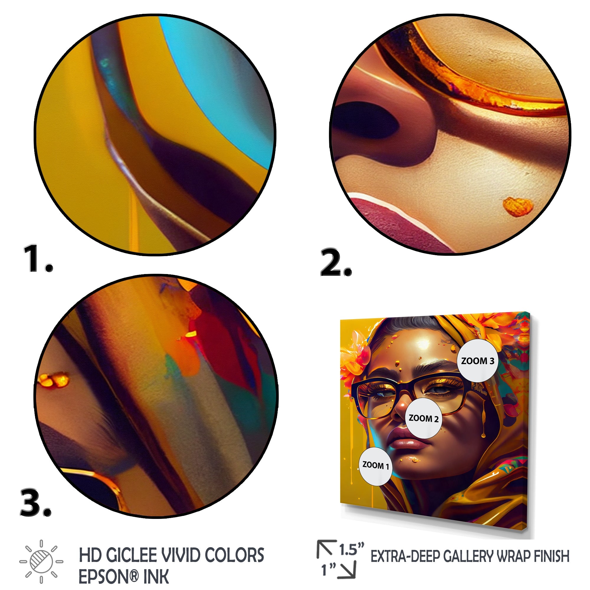 Stylish Arabic Woman With Floral Hijab IV