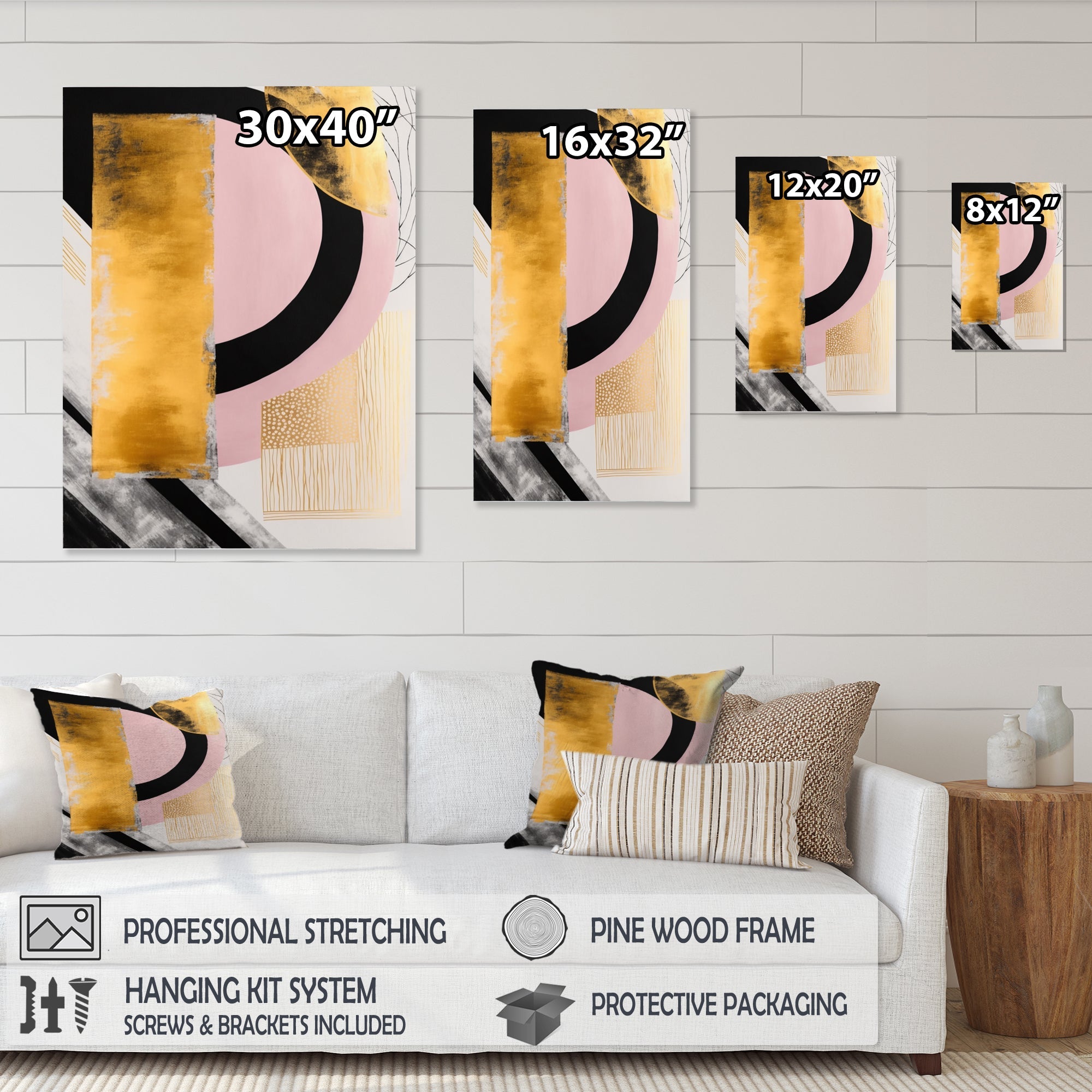 Pink And Gold Art Deco IV