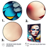 Colorful Sensual Woman In Fur Coat VI