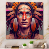 Colorful Native American Man III
