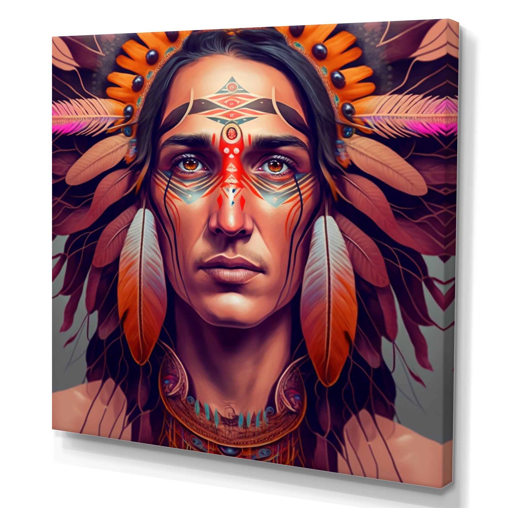 Colorful Native American Man III