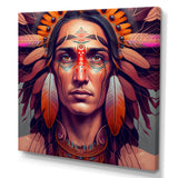 Colorful Native American Man III