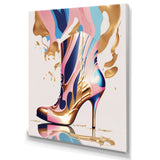 Pink And Blue Art Deco High Heel Boots III
