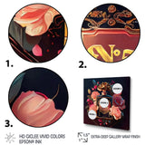 Chic Perfume Bottle With Pink Roses II