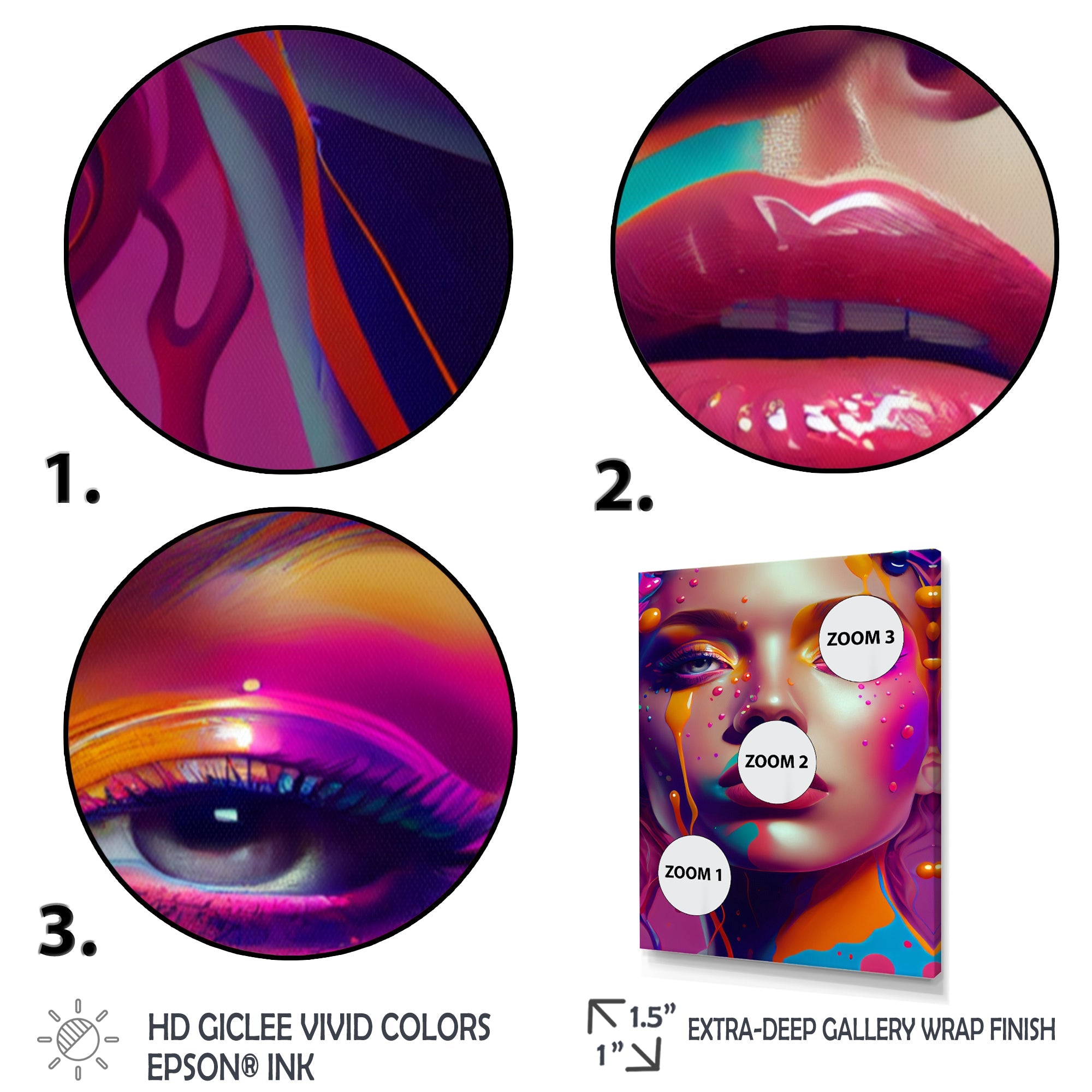 Liquid Ink Sensual Woman Portrait I