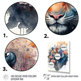 Cute Tiger Floral Art III