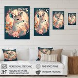 Cute Deer Floral Art IV