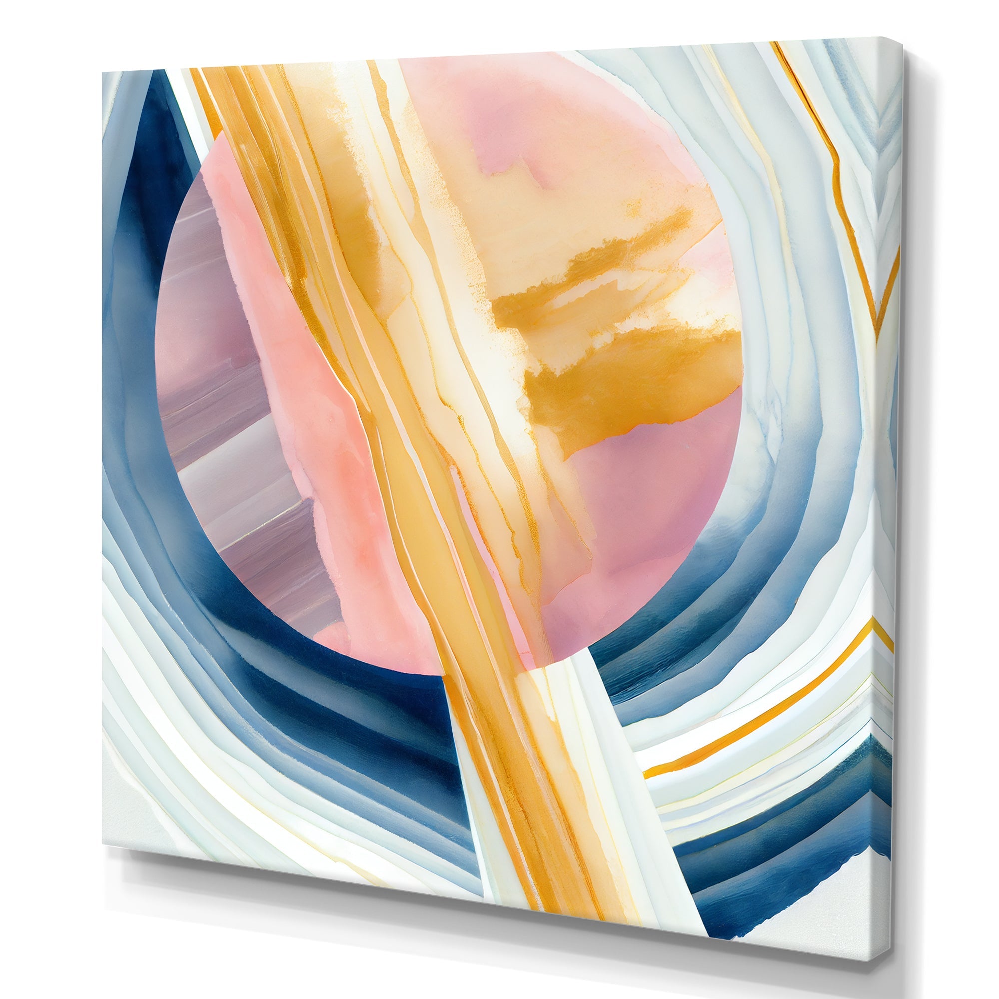 Wide Golden Brush Stroke I