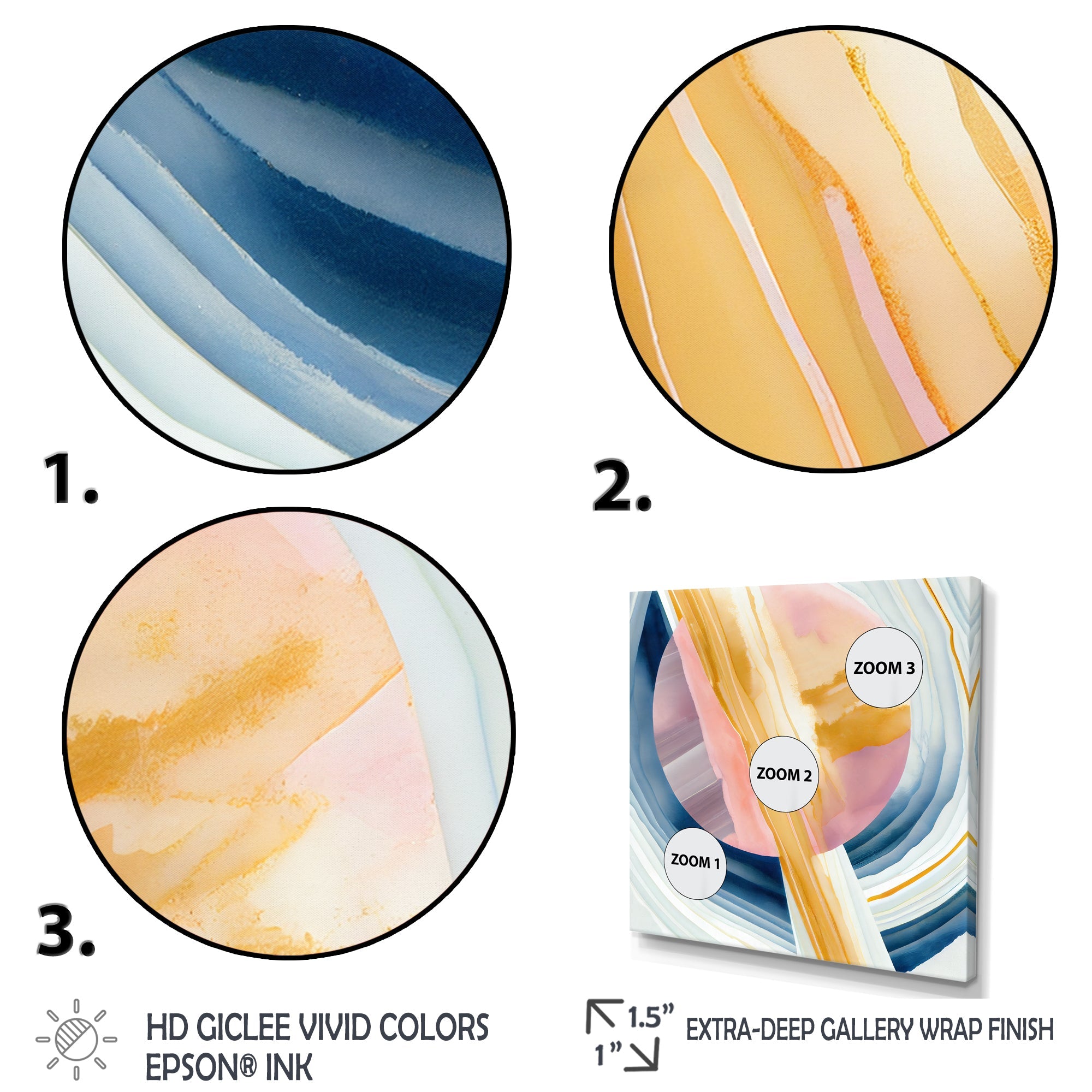 Wide Golden Brush Stroke I