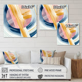 Wide Golden Brush Stroke I