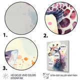 Cute Giraffe Floral Art III