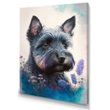 Cute Schnauzer Floral Art