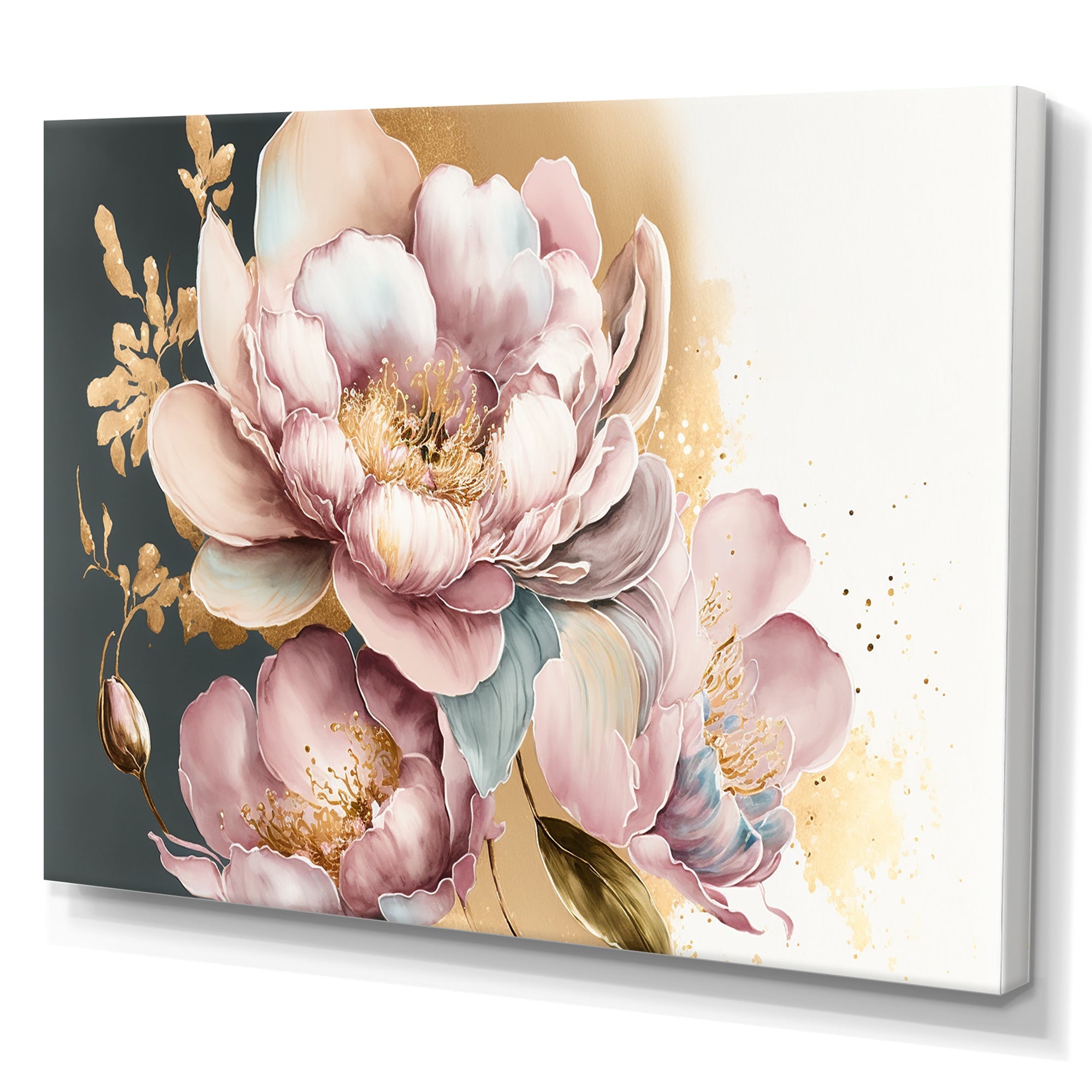 Pink And Gold Orchid Flower II