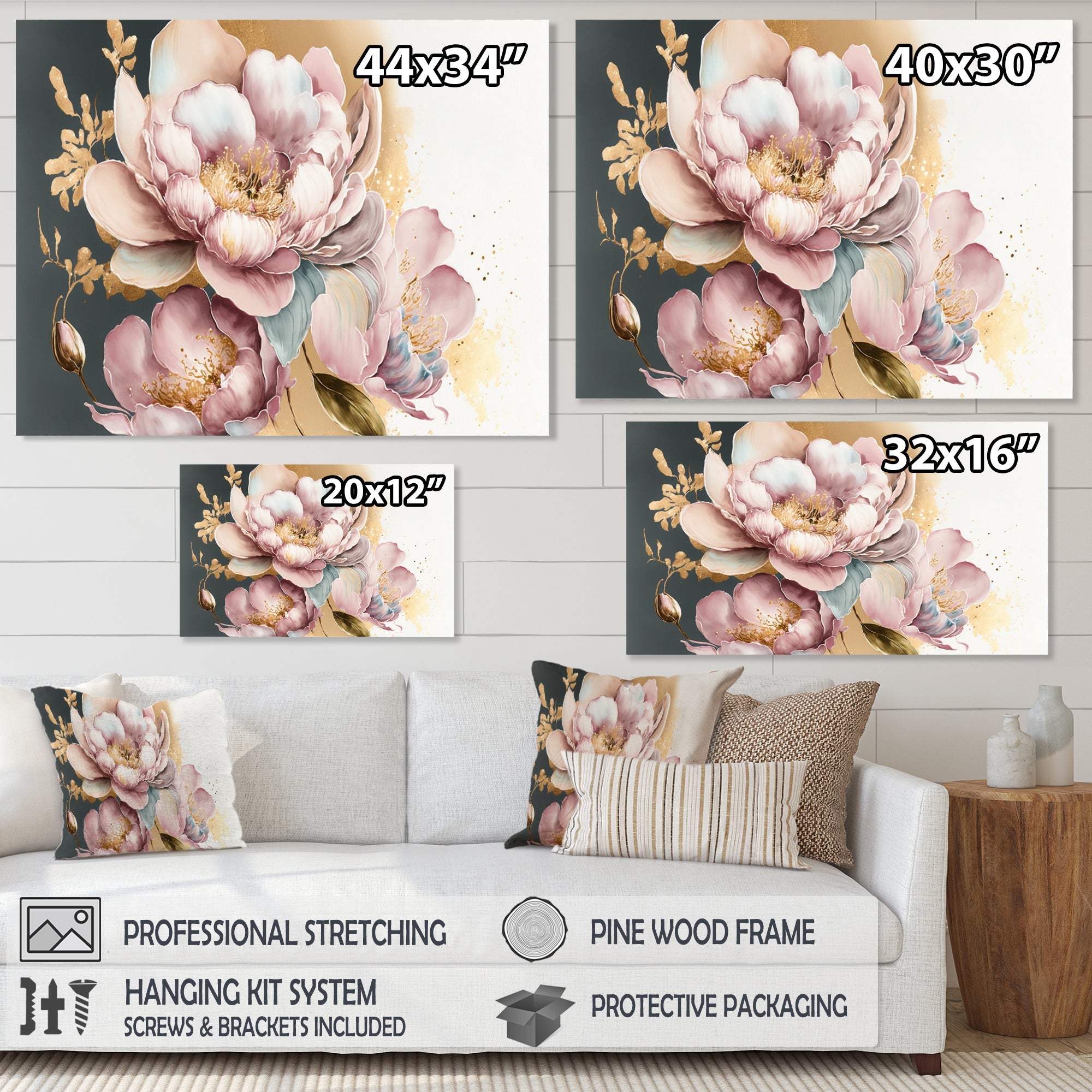 Pink And Gold Orchid Flower II