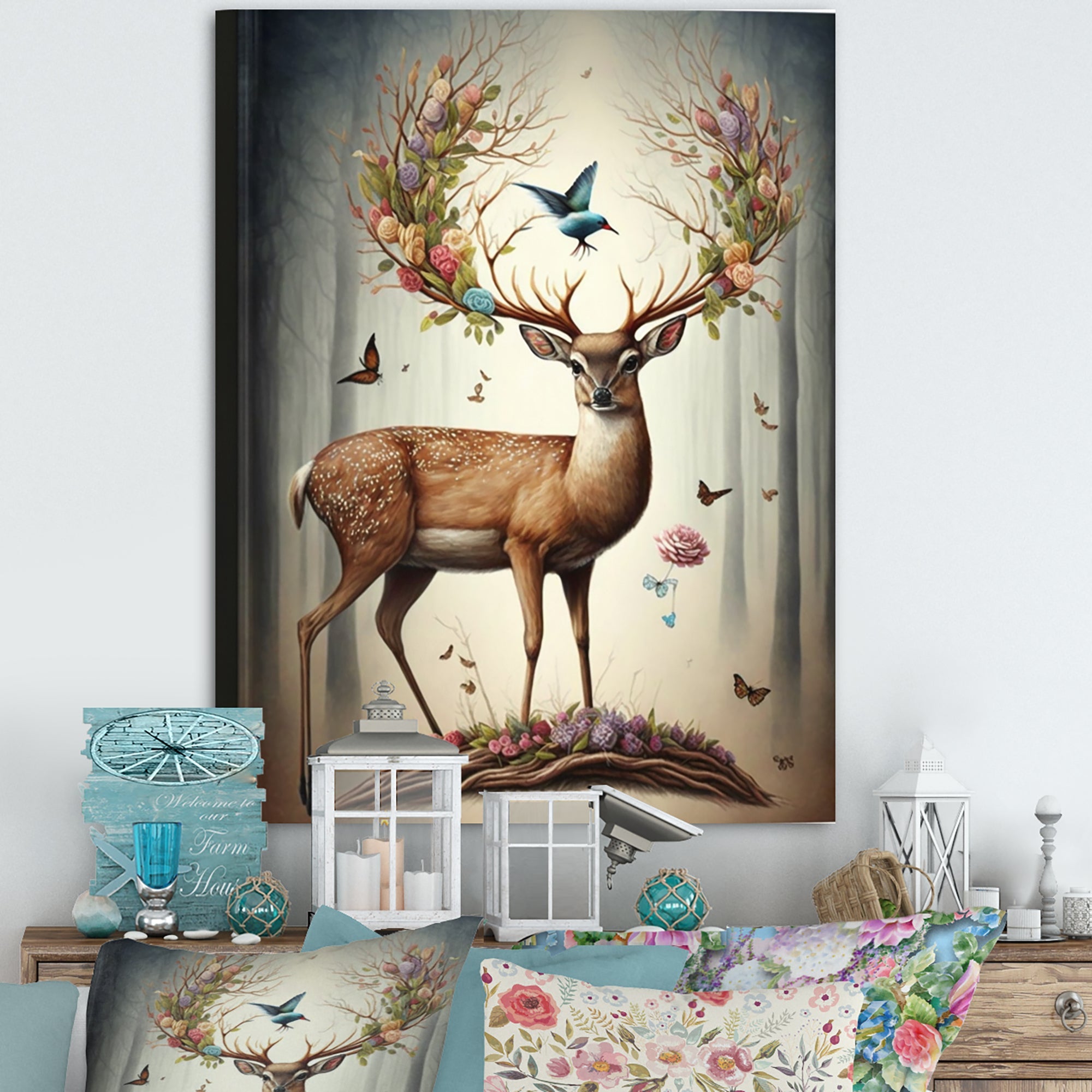 Deer With Blooming Antlers III