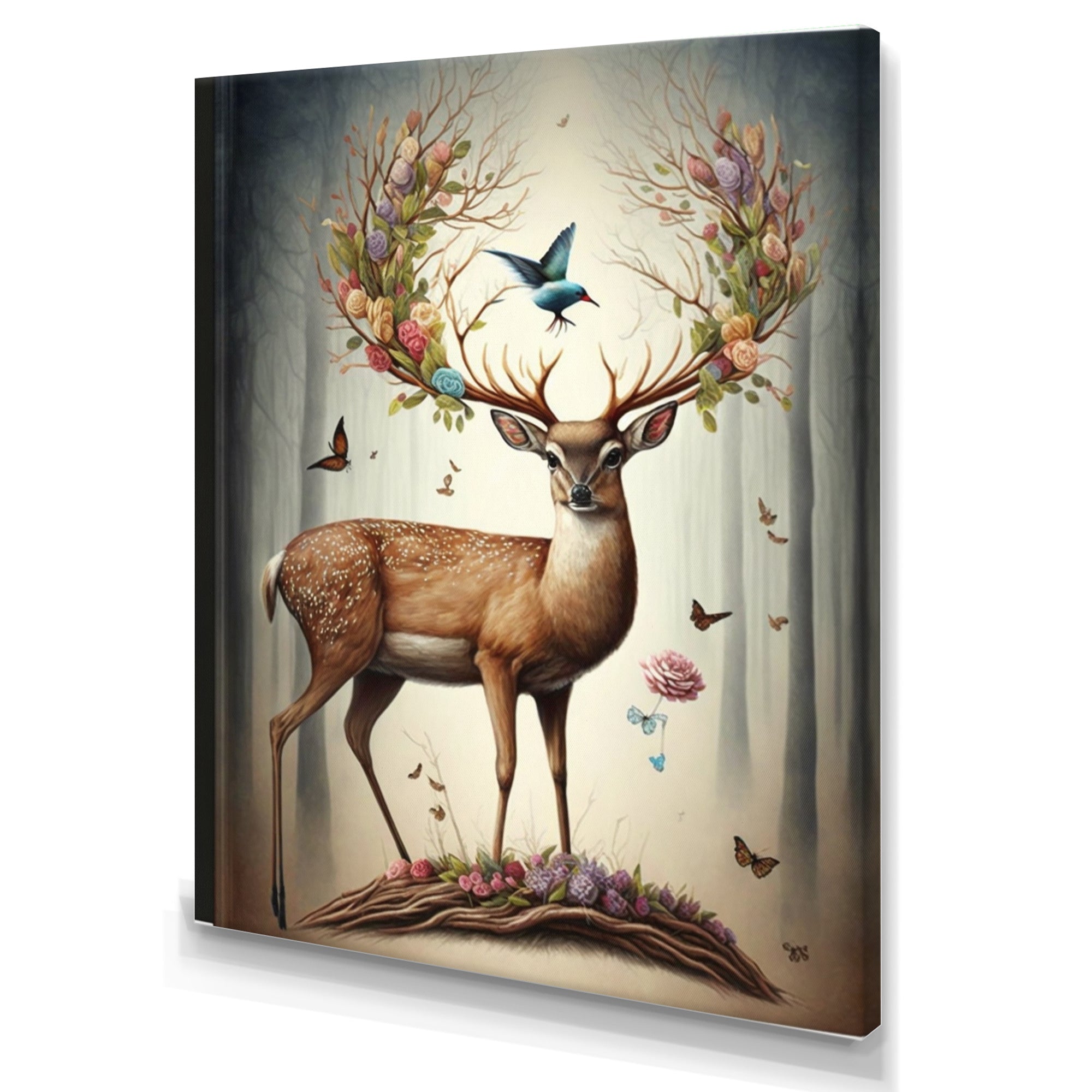 Deer With Blooming Antlers III
