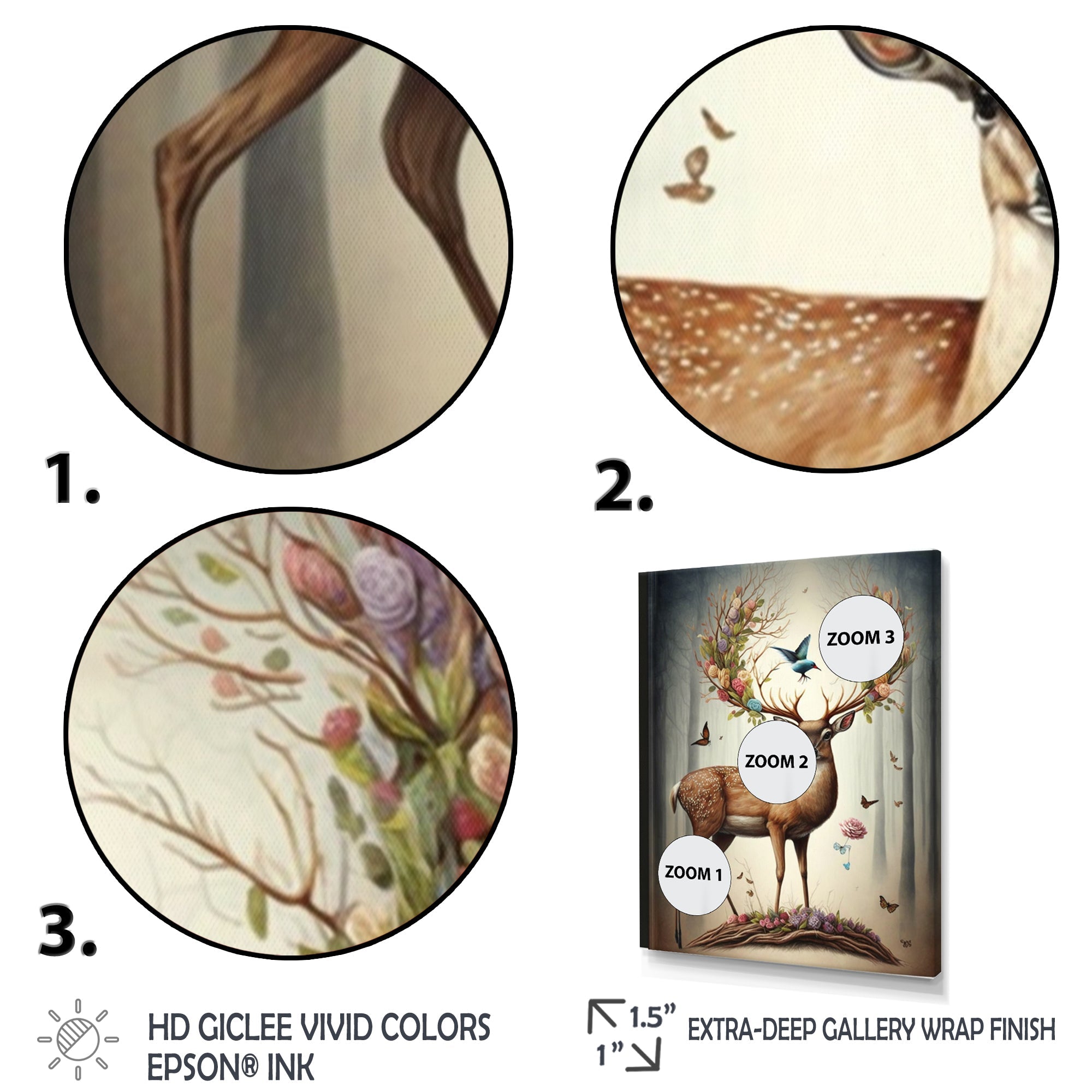 Deer With Blooming Antlers III