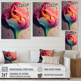 Multicolor Liquid Ink Tulip Flowers I