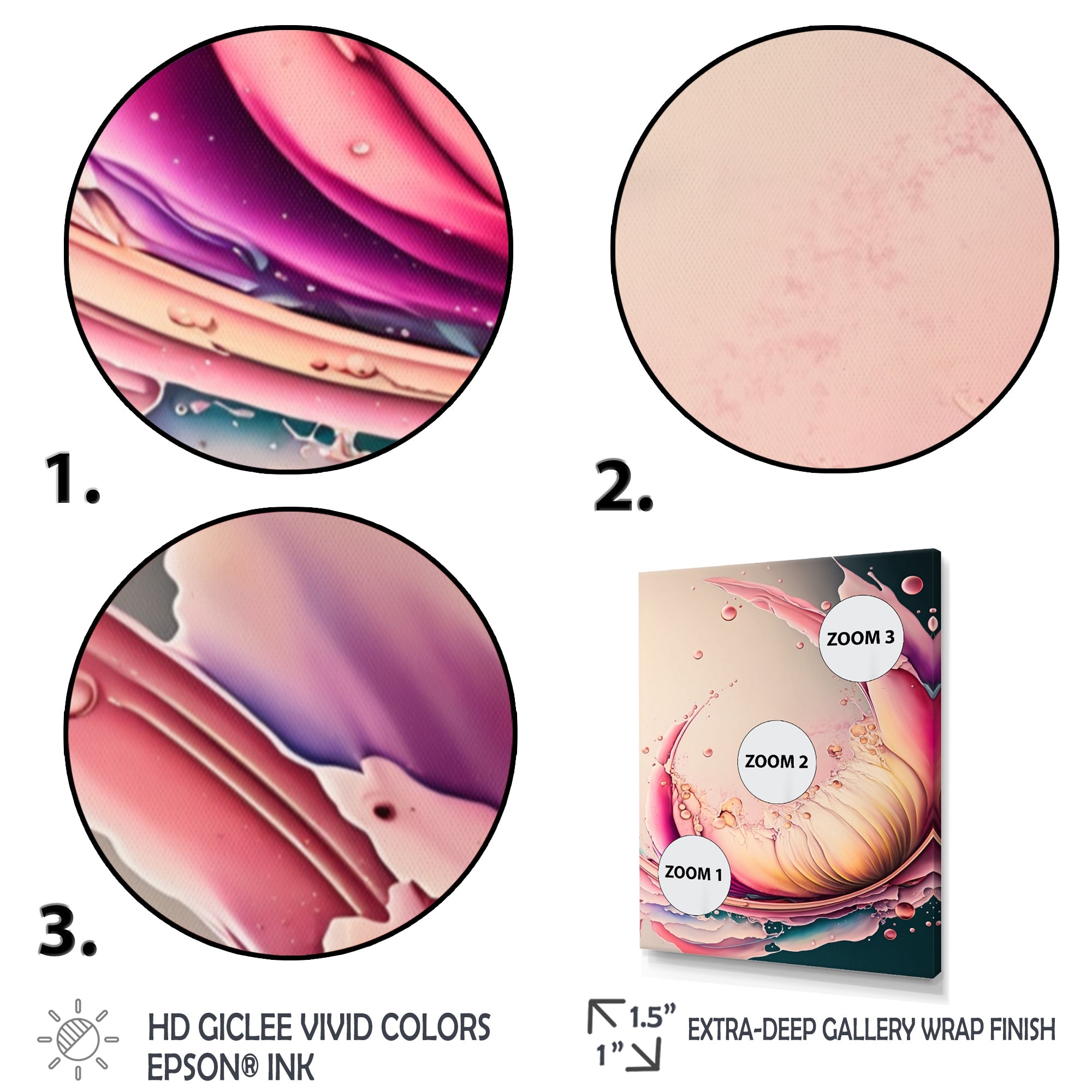 Multicolor Liquid Ink Tulip Flowers IV