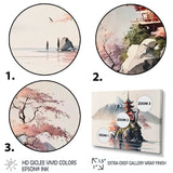 Japanese Landscape In Watercolor I