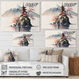 Japanese Landscape In Watercolor I